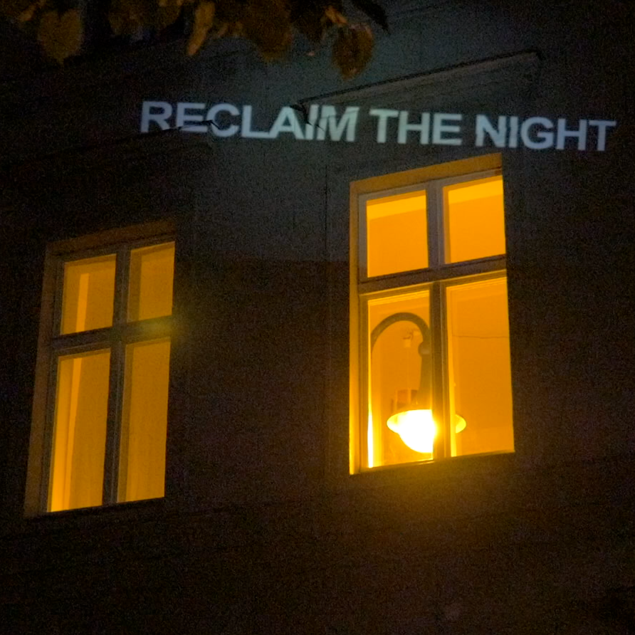 Rosa Wernecke Reclaim the Night Light Windows Berlin