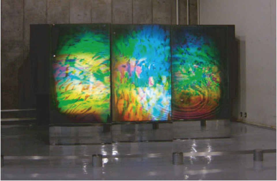 Setsuko Ishii, Murmur of Aqueus, 1995 Centennial Hall, Tokyo Institute of Technology, holograms