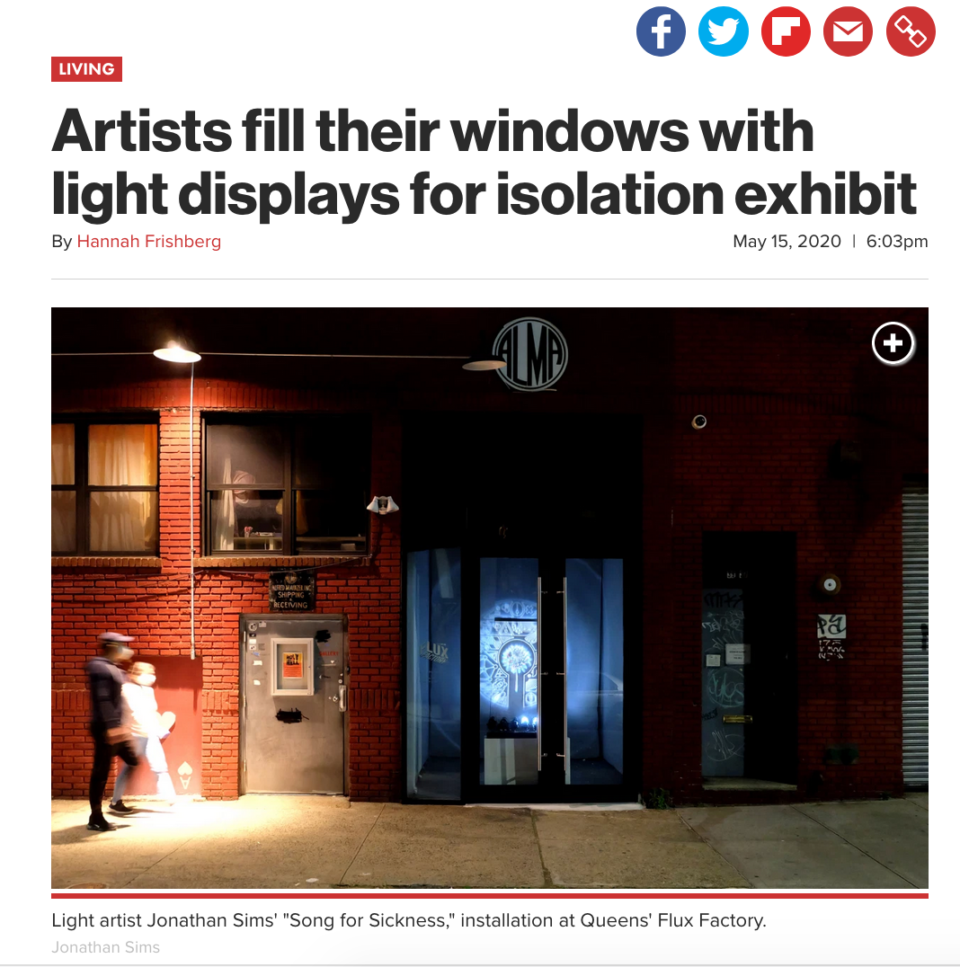 NYpost isolation exhibition
