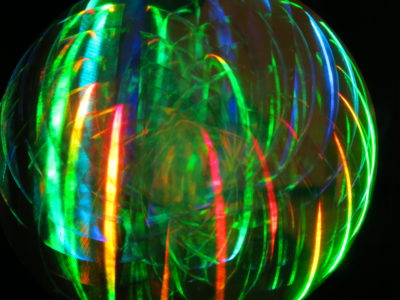 Fred Unterseher art hologram Kinetic Mandala abstract light art exhibited at the HoloCenter