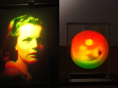 Holographic Embodiment two holograms of Romy Schneider and by Dan Schweitzer