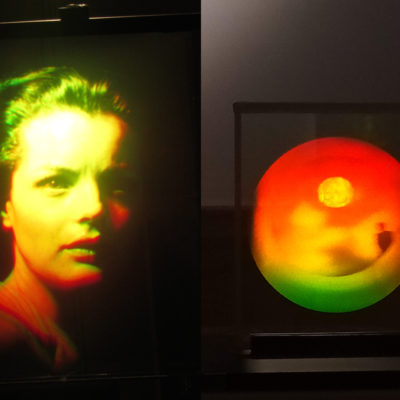 Holographic Embodiment two holograms of Romy Schneider and by Dan Schweitzer