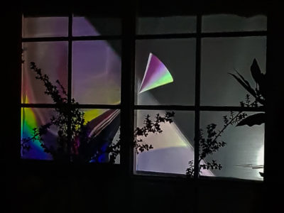 Linda Loh art for the possums light windows