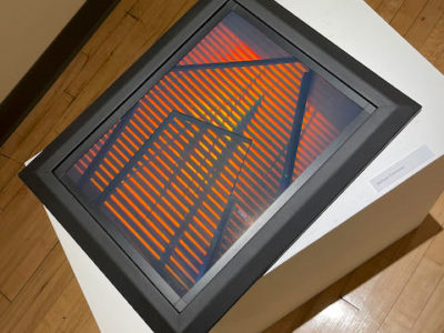 Orange hologram with stripe by Melissa Crenshawhologram