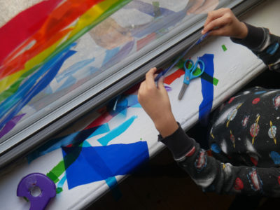 Making Rainbow Light Windows COVID-19