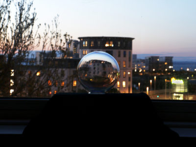 Tine Barkmann Northern Lights LIGHT WINDOWS installation