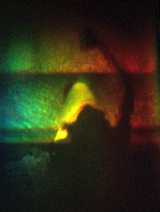 Hologram by Martina Mrongovius, Stepping out of Film, 2013
